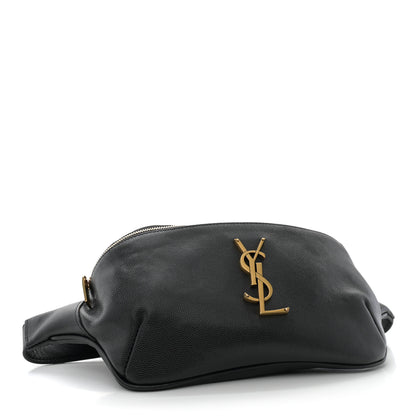 Saint Laurent Grain De Poudre Monogram Belt Bag Black 4 of 11