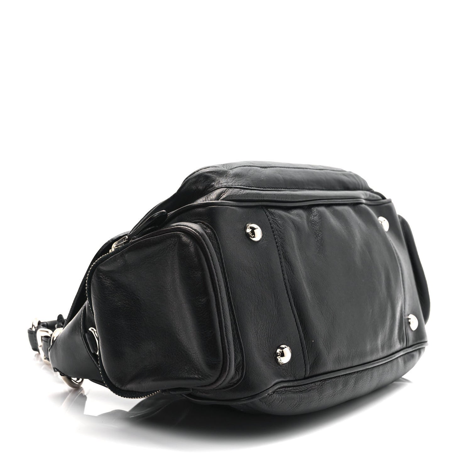Cervo Antik Easy A Foldover Pushlock Flap Shoulder Bag Black