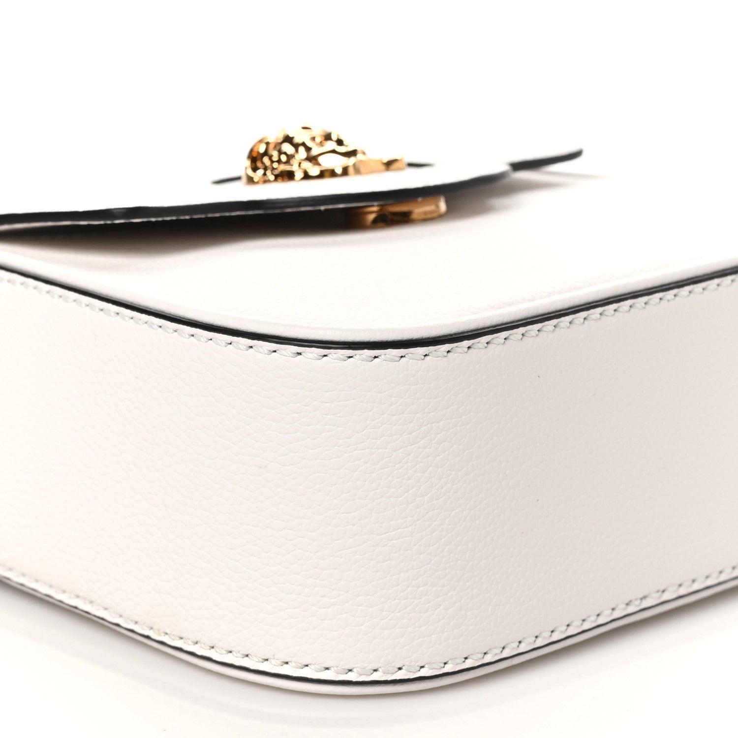 Versace Grained Calfskin Mini La Medusa Bag White 8 of 9