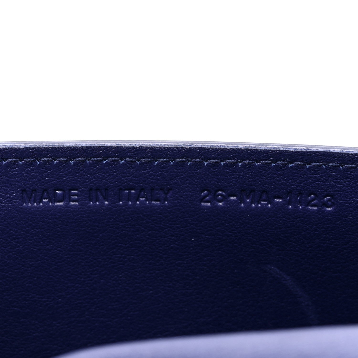 Christian Dior Calfskin Dioraddict Envelope Wristlet Bleu De Minuit 7 of 10