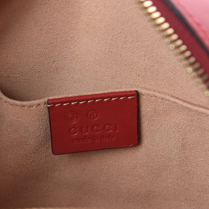 Gucci GG Supreme Monogram Blooms Mini Chain Shoulder Bag Beige Blue Navy Hibiscus Red 6 of 9