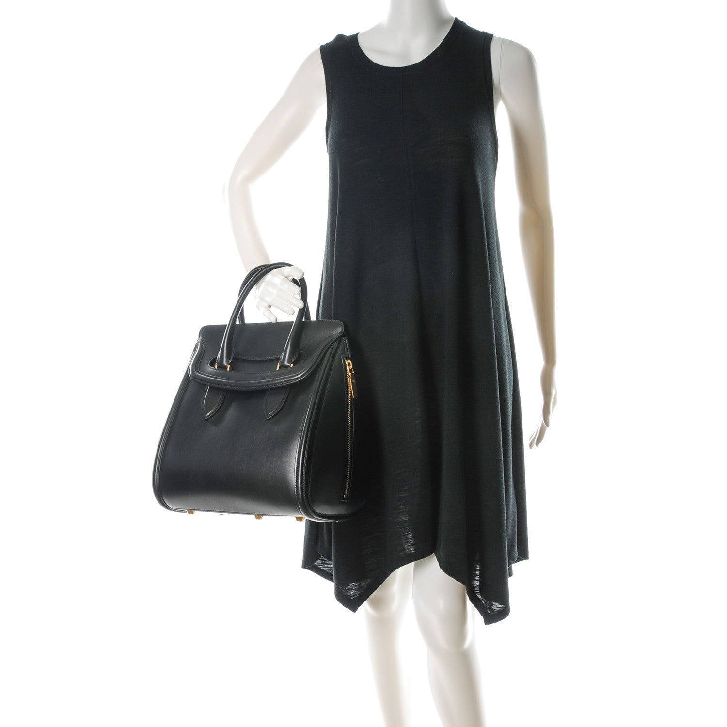 Alexander McQueen Calfskin Large Heroine Black 2 of 8