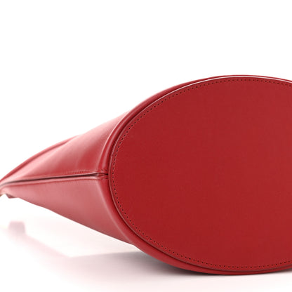 Celine Smooth Calfskin Clasp Bucket Bag Red 9 of 14