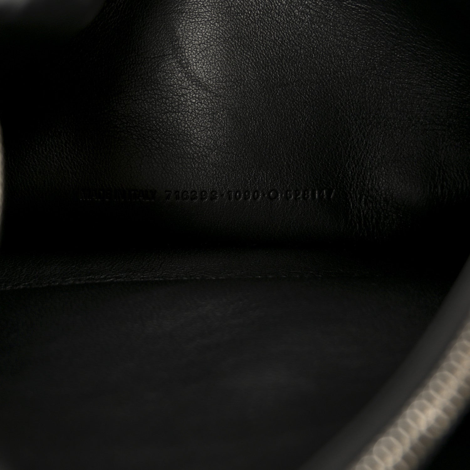 Balenciaga Agneau Arena Graffiti Medium Crush Chain Bag Black