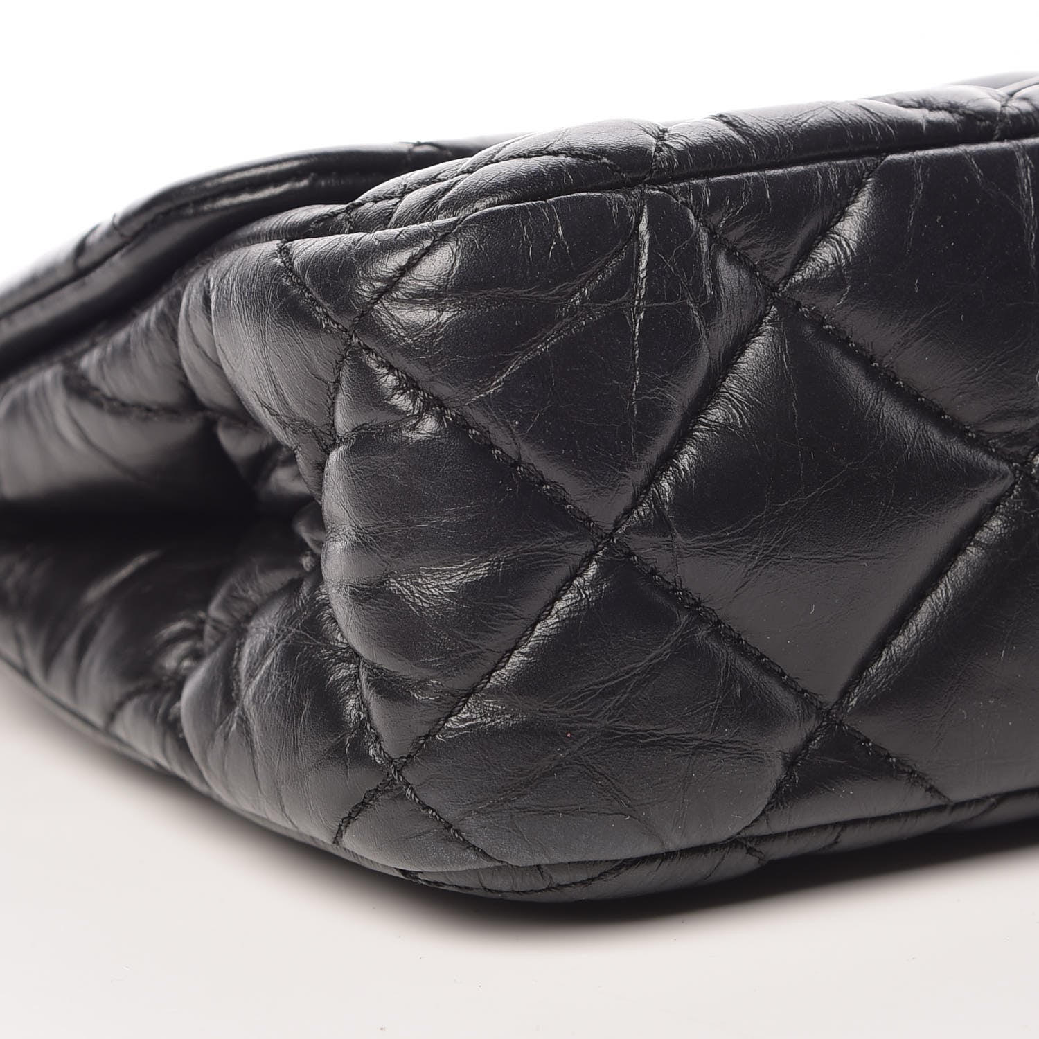 Chanel Aged Calfskin Quilted 2.55 Reissue Mini Hanger Flap Black 7 of 8