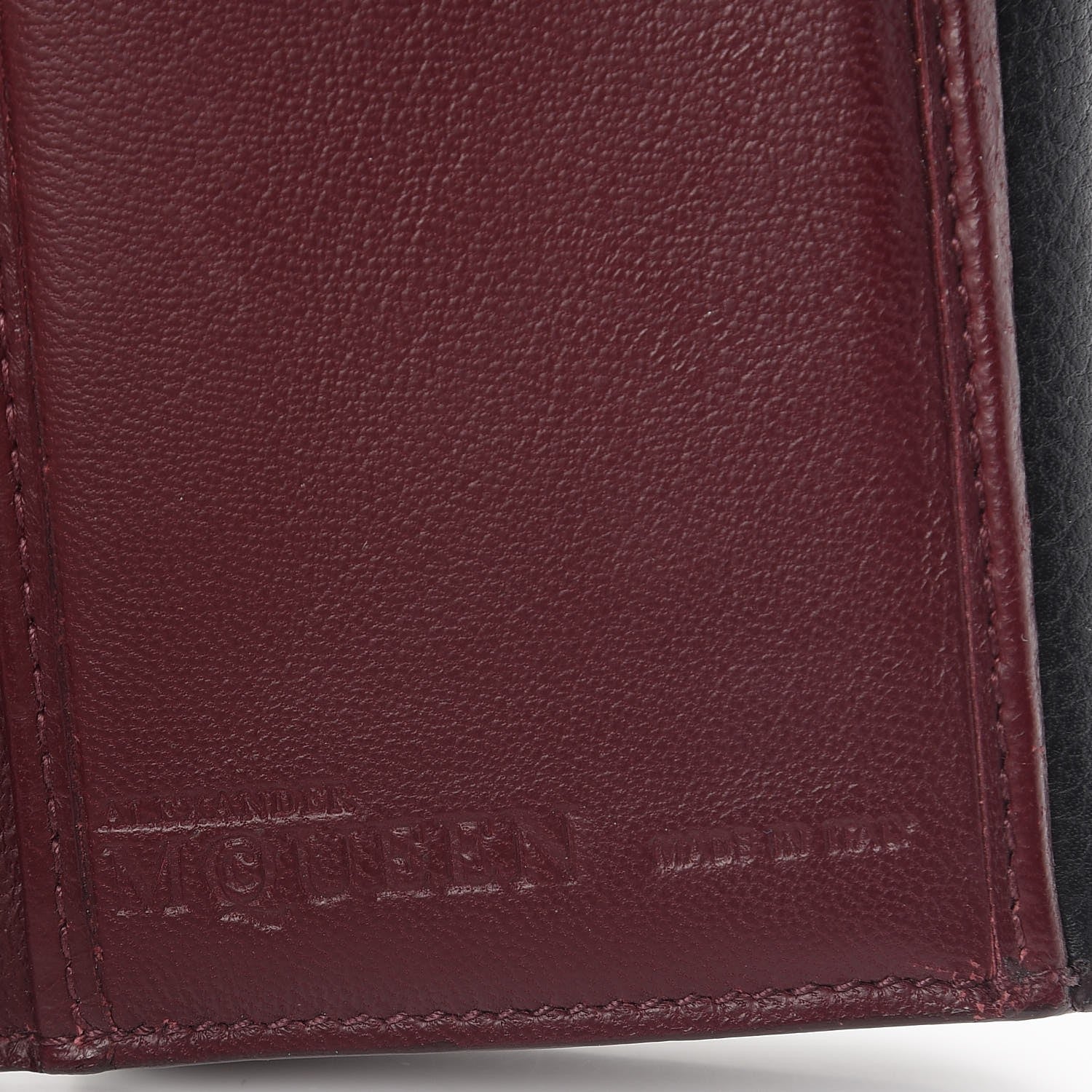 Alexander McQueen Calfskin Skull Continental Wallet Black 7 of 20