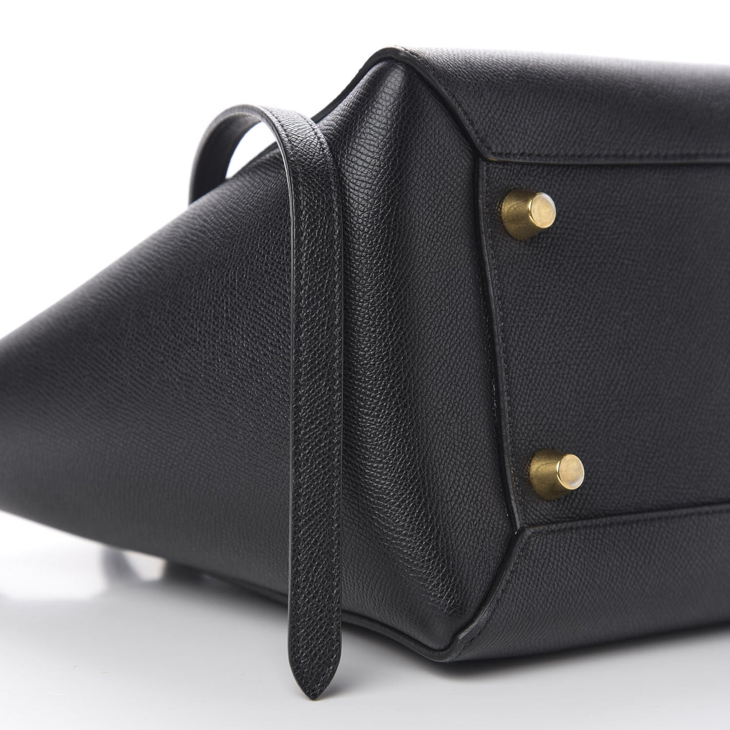 Grained Calfskin Mini Belt Bag Black