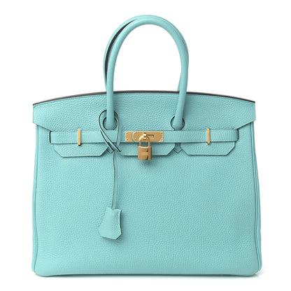Hermes Togo Birkin 35 Bleu Atoll 1 of 15