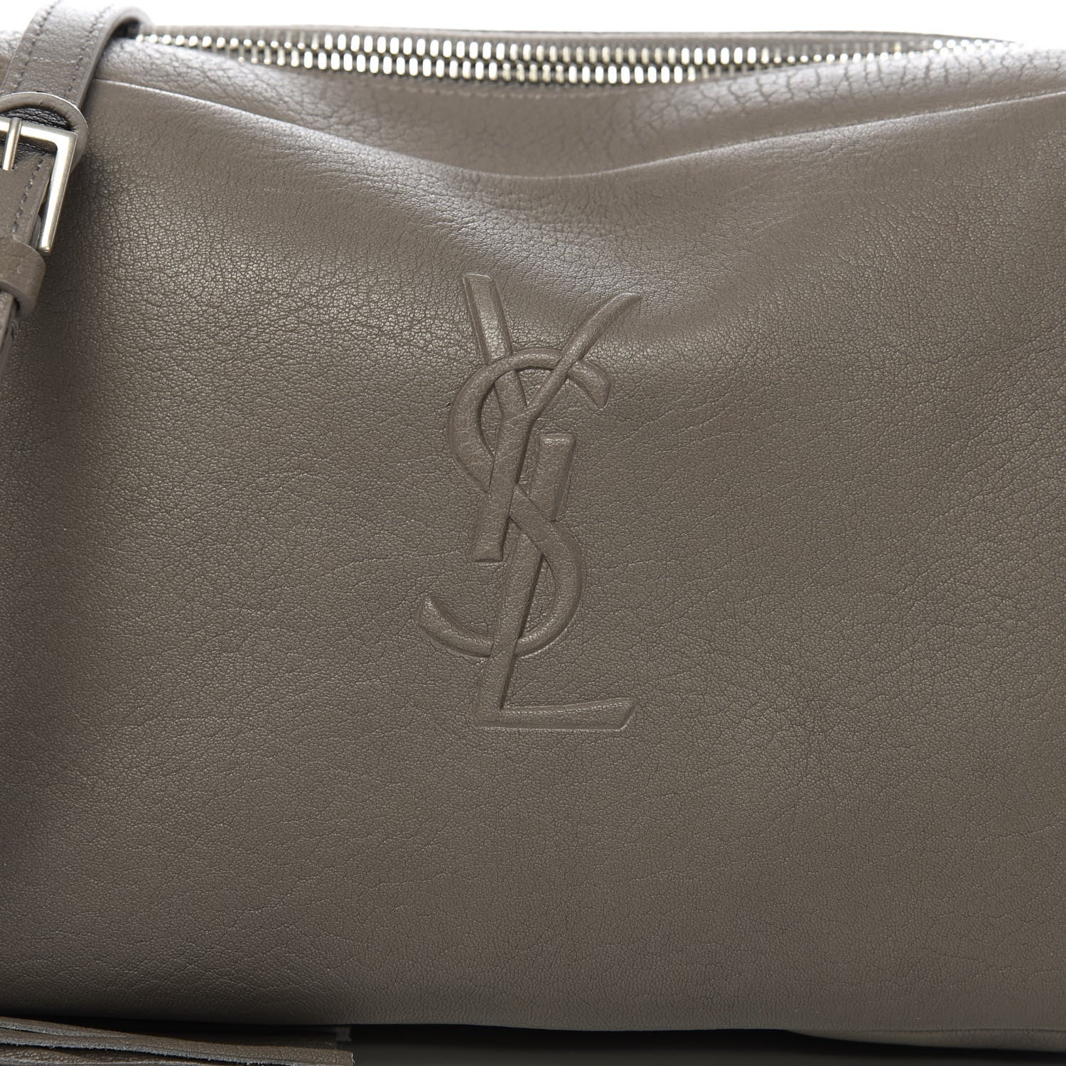 Saint Laurent Lambskin Monogram Small Lou Camera Bag Fog 10 of 10