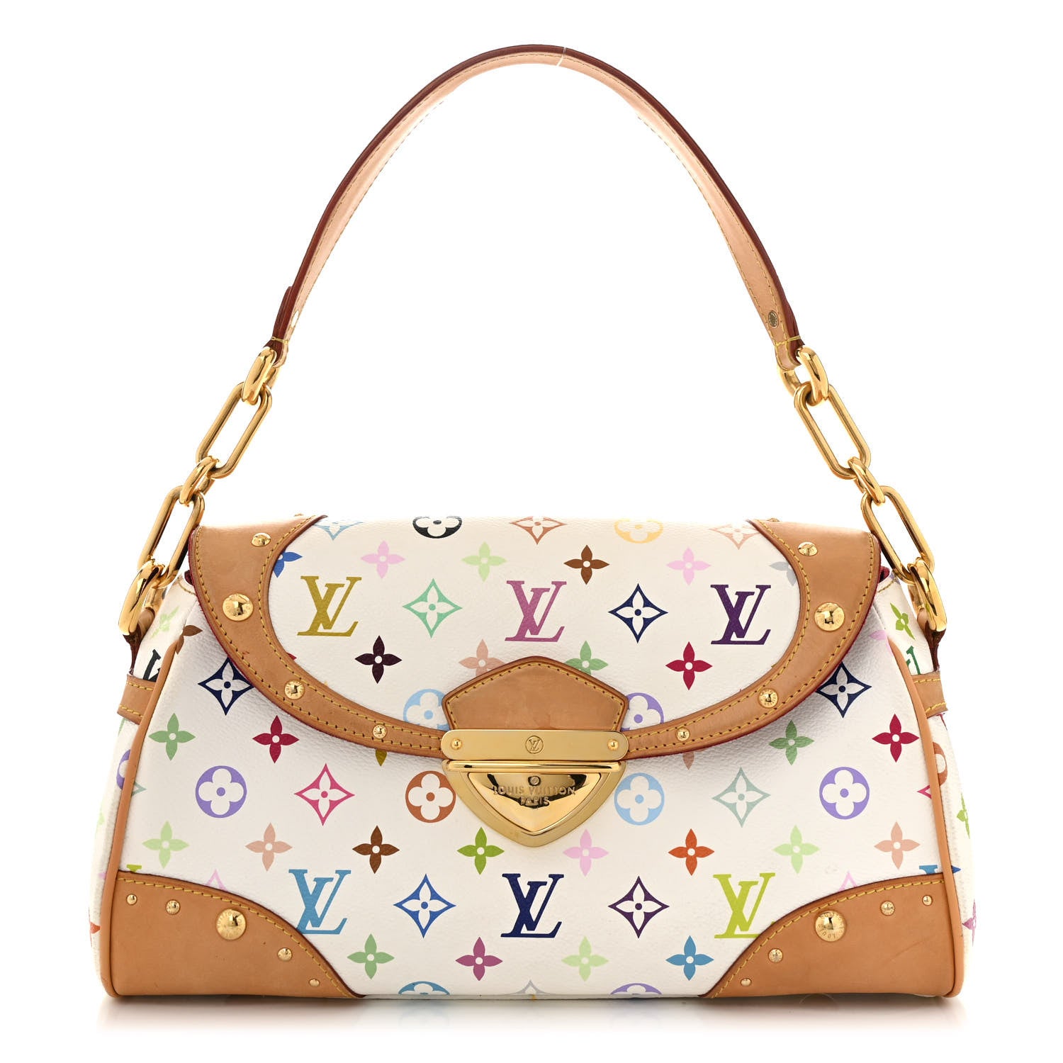 Louis Vuitton Monogram Multicolor Beverly MM White 1 of 13