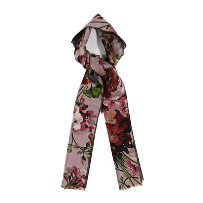 Gucci Wool GG Monogram Miniorophin Scarf Shell Pink 1 of 4