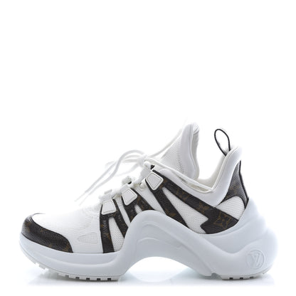 Louis Vuitton Patent Monogram LV Archlight Sneakers 39 White 2 of 11