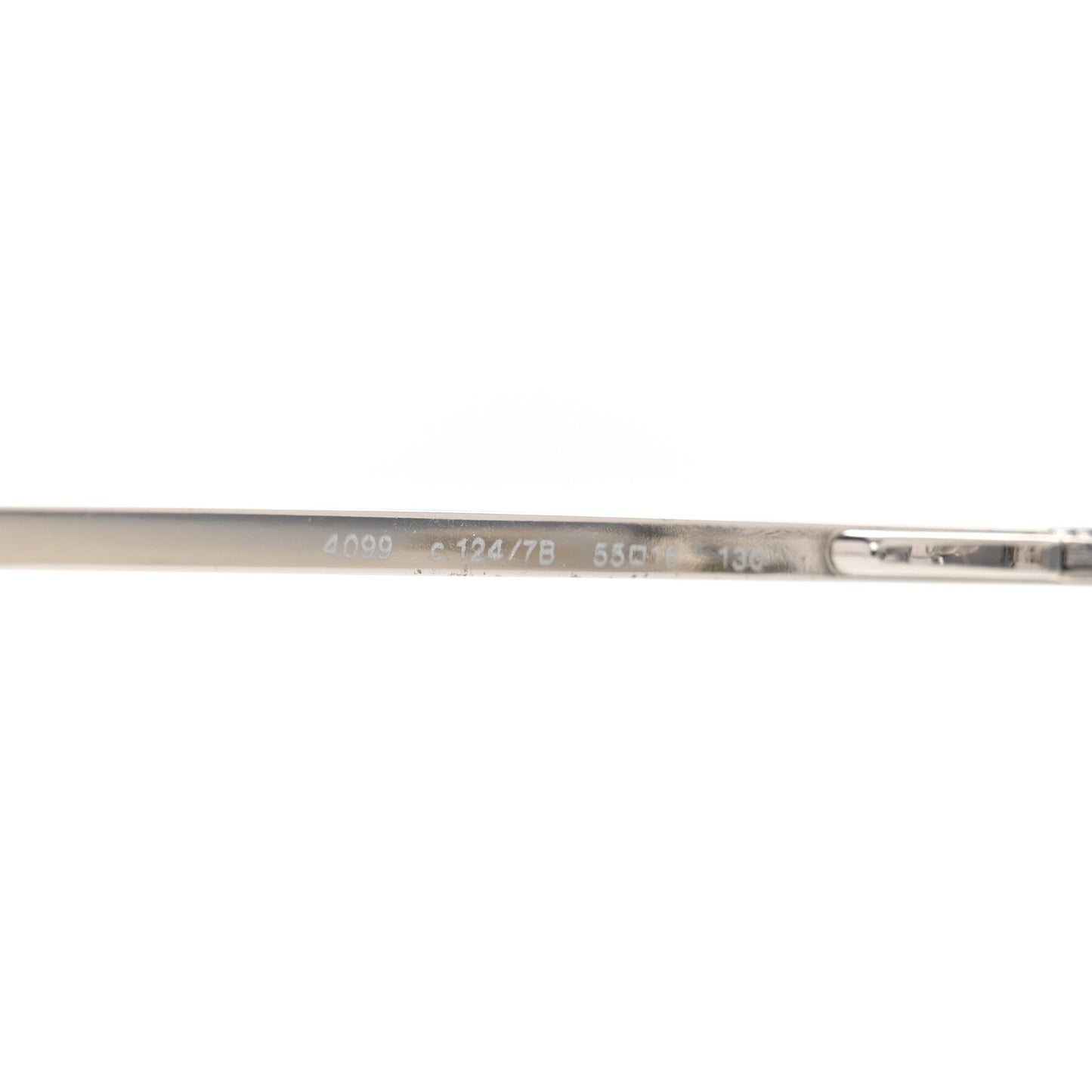 Metal CC Frameless Sunglasses 4099 Blue Silver
