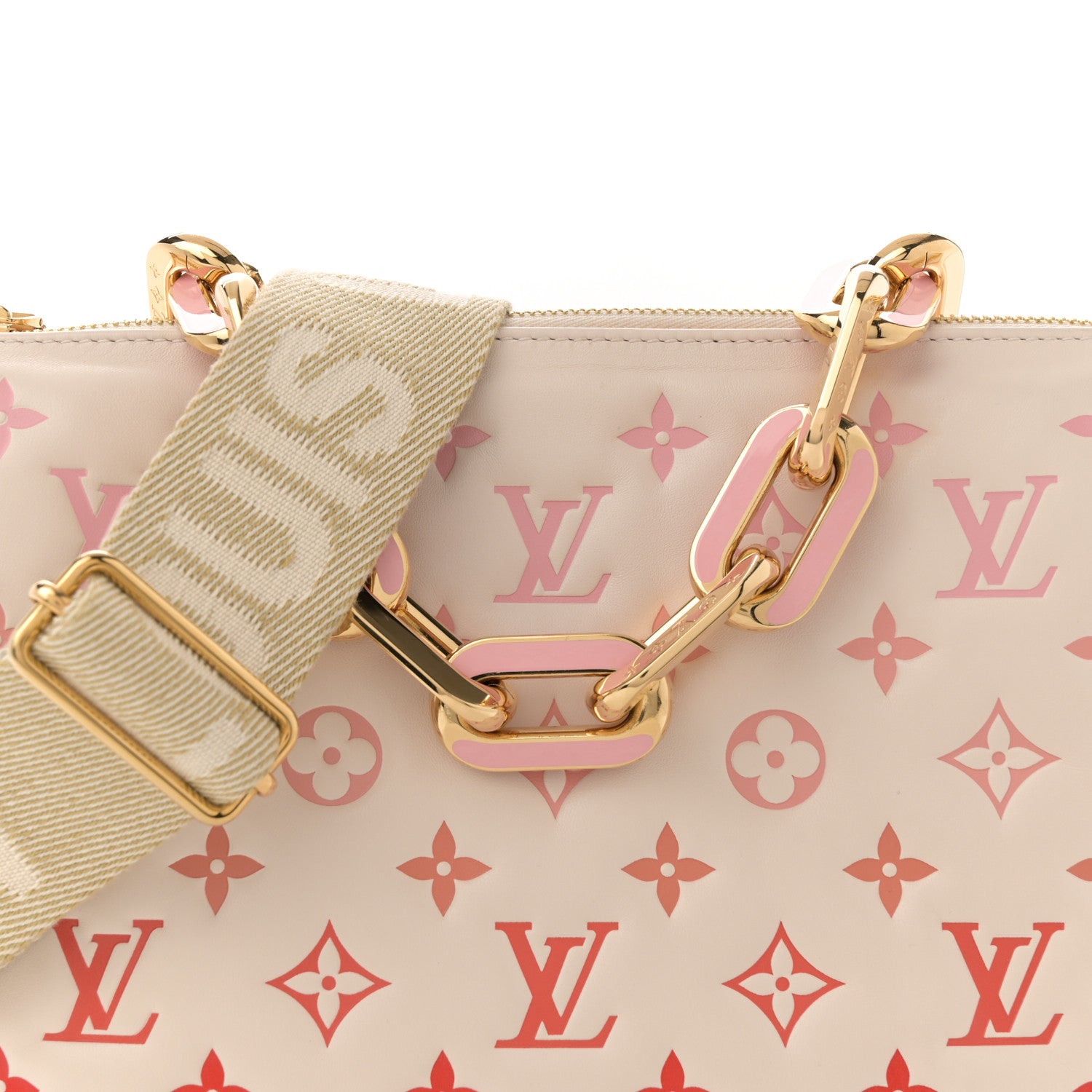 Louis Vuitton Lambskin Embossed Monogram Coussin PM Sunrise Aquarelle 8 of 12