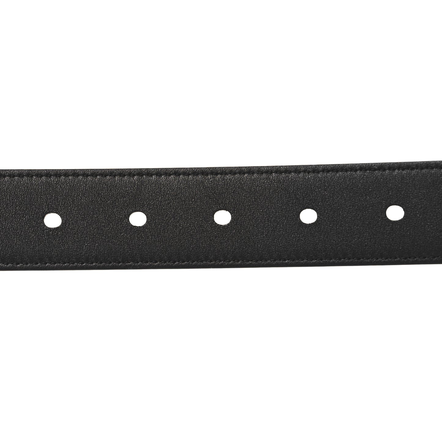Grained Calfskin Monogram Cassandre Square Buckle Belt 70 28 Black