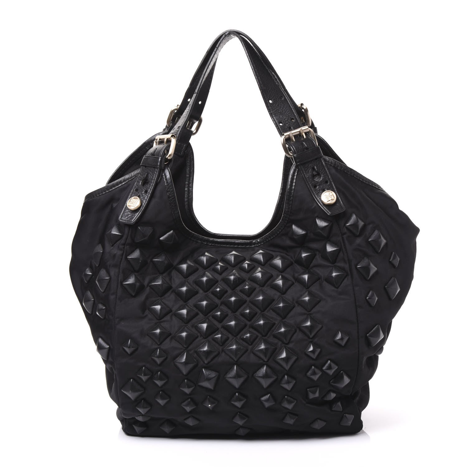 Givenchy Nylon Studded Shoulder Bag Black 1 of 10