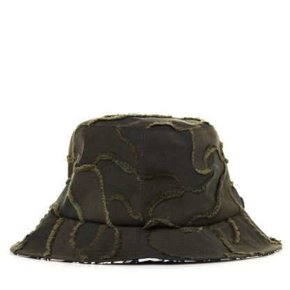 Christian Dior Camouflage Logo Bucket Hat 57 Green 1 of 4
