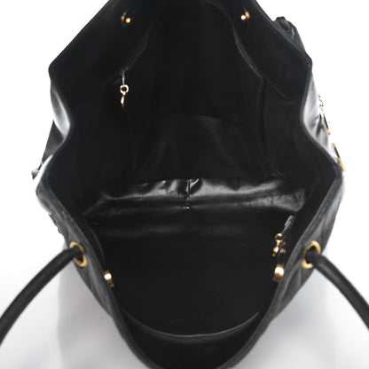 Chanel Lambskin Chevron Quilted Tote Black 5 of 16
