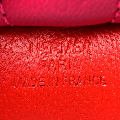 Hermes Milo Lambskin Grigri Rodeo Horse Bag Charm PM Rouge Indien Rubis Rose Mexico 4 of 4