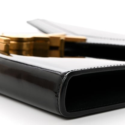Saint Laurent Patent Monogram Cassandra Chain Wallet Black 10 of 10
