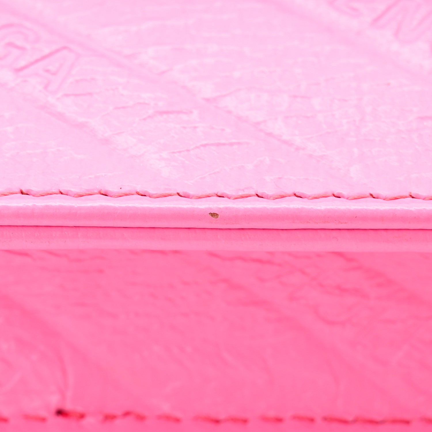 Balenciaga Shiny Goatskin Logo Embossed BB Wallet On Chain Acid Pink 12 of 12
