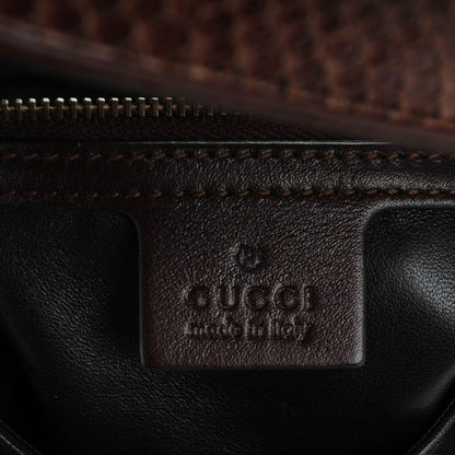 Gucci Python 1973 Shoulder Bag Brown Gold 6 of 7