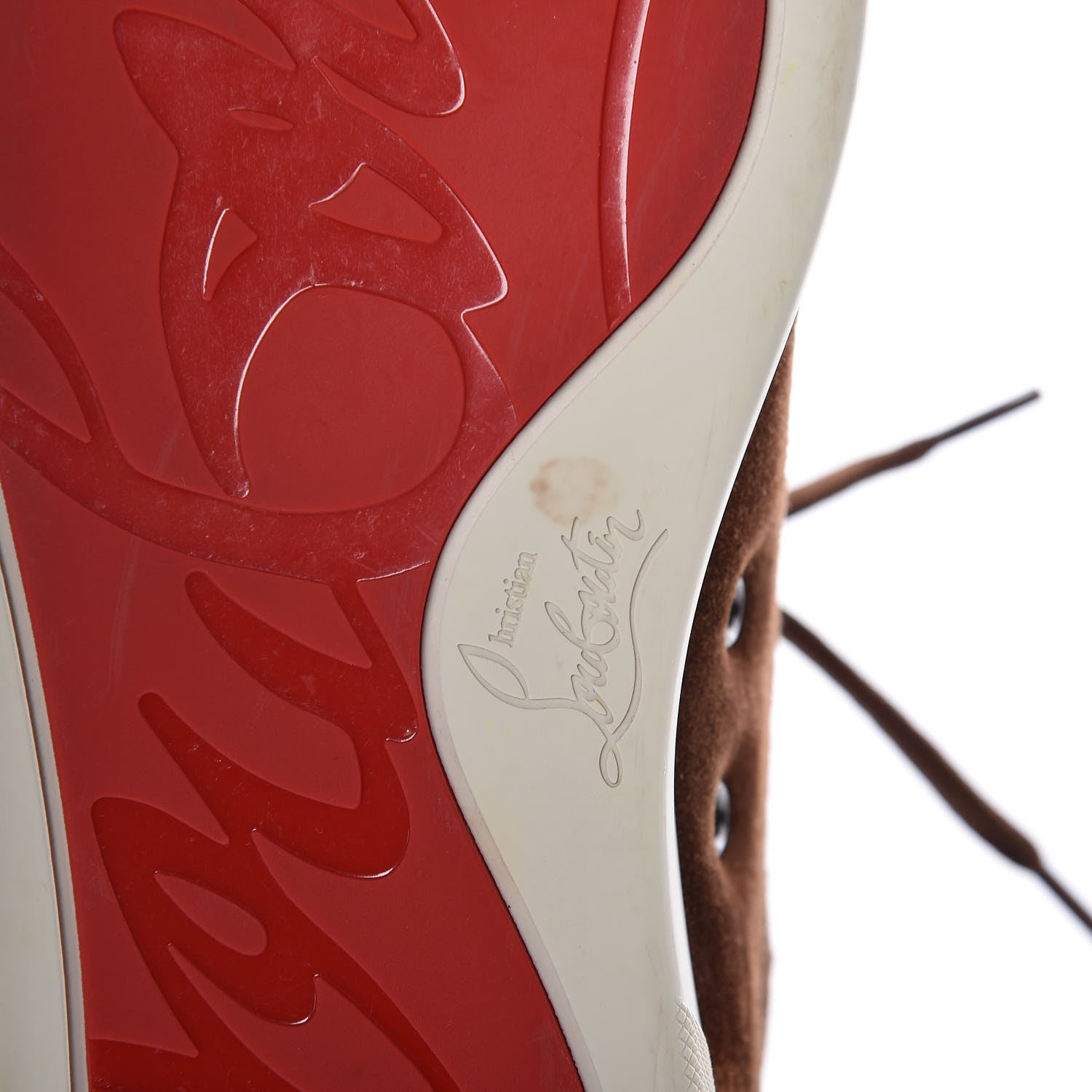 Christian Louboutin Veau Velours Mens Louis Spikes Flat Sneakers 42 Pur Sang 8 of 14