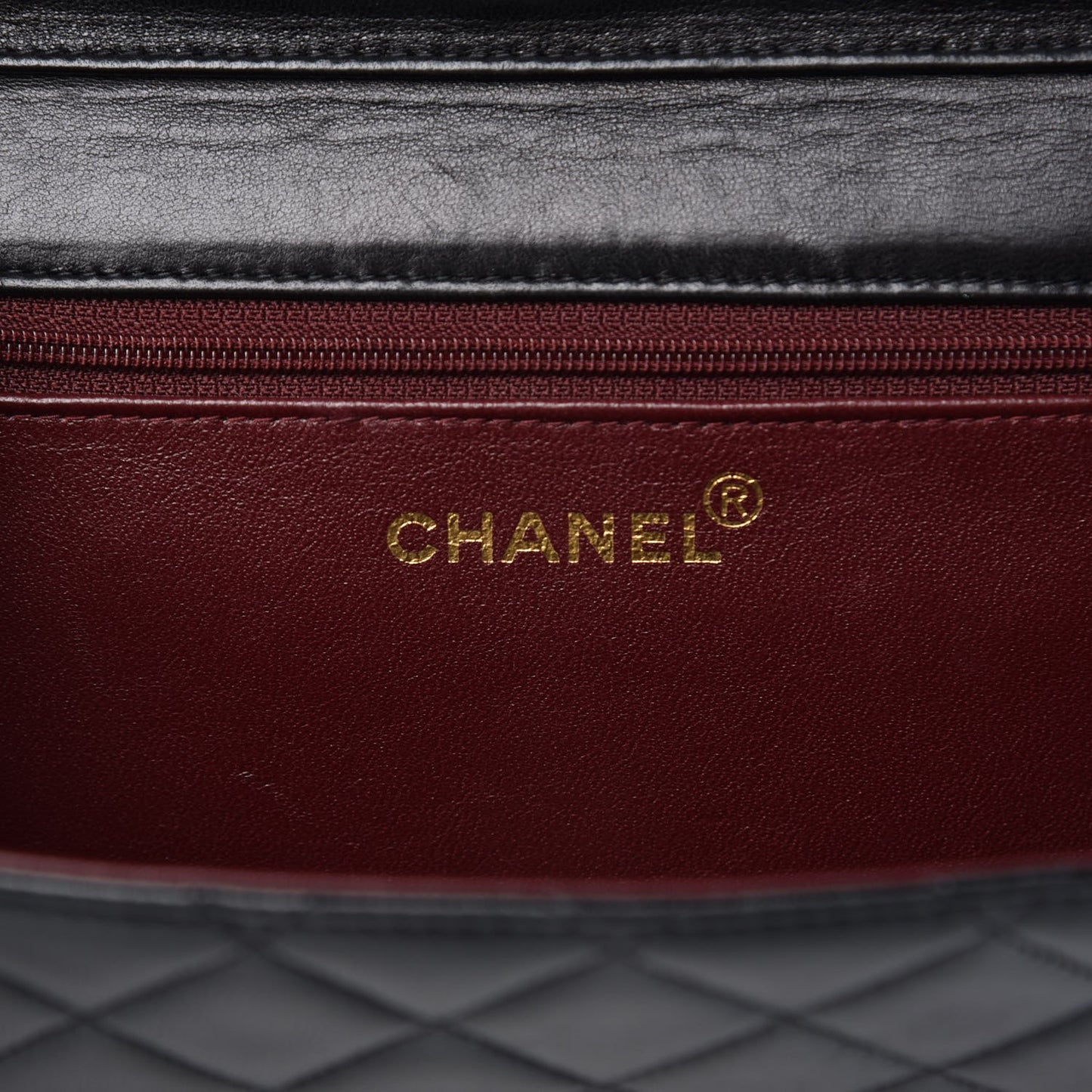 Lambskin Quilted Small Single Flap Black