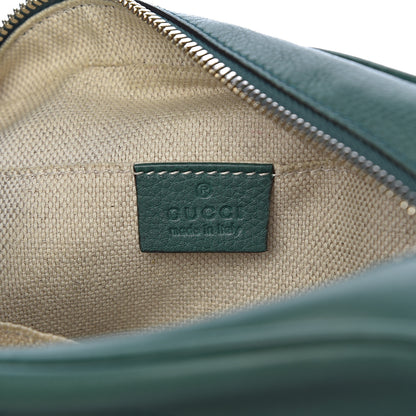 Gucci Pebbled Calfskin Small Soho Disco Bag Emerald Green 6 of 17