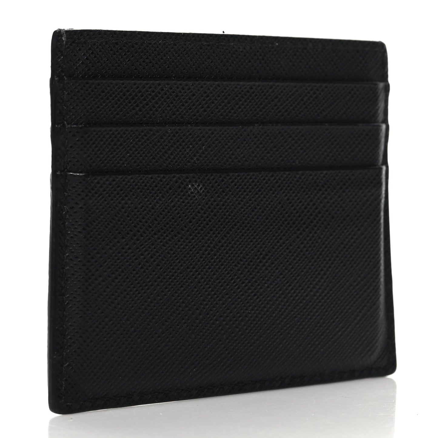 Saffiano Triangle Card Holder Black
