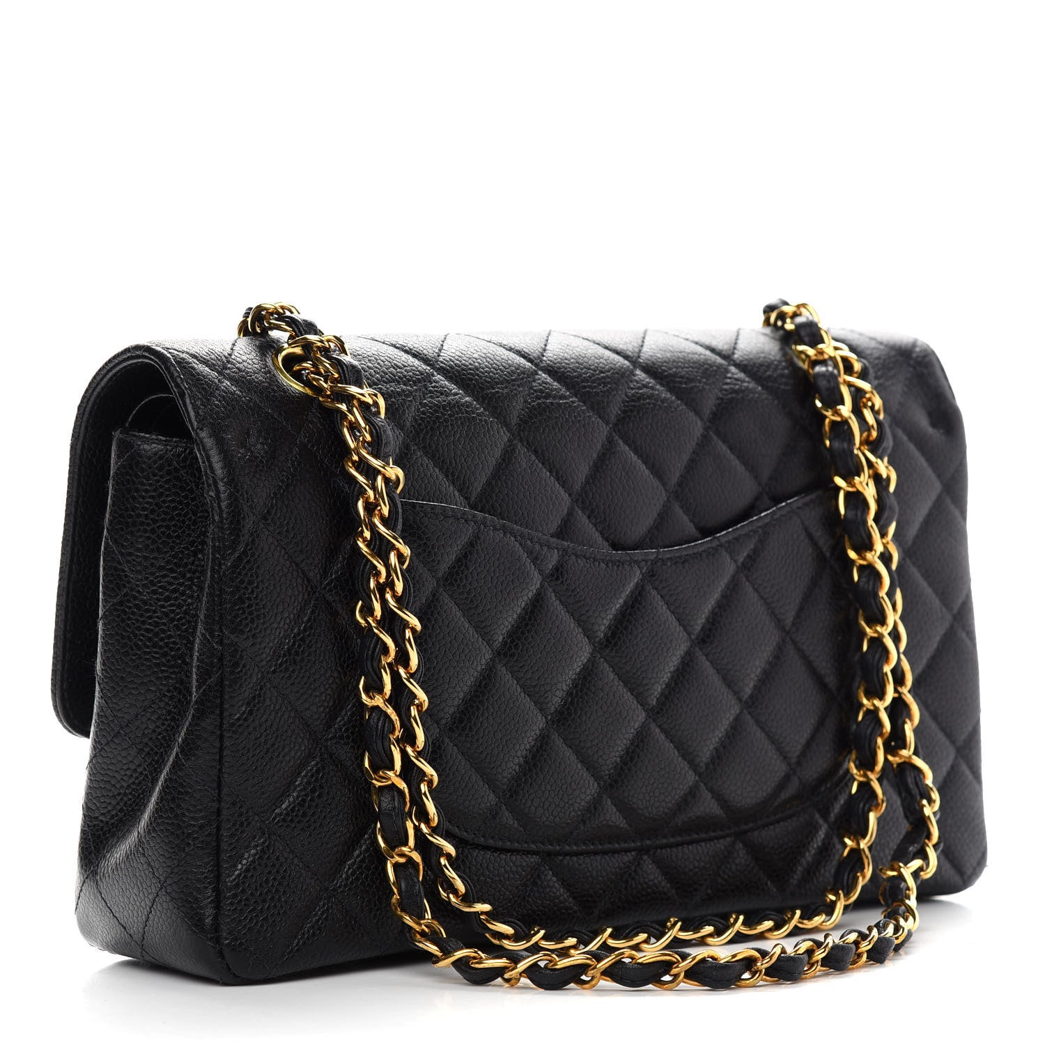 Chanel Caviar Quilted Medium Double Flap Black 2 of 10