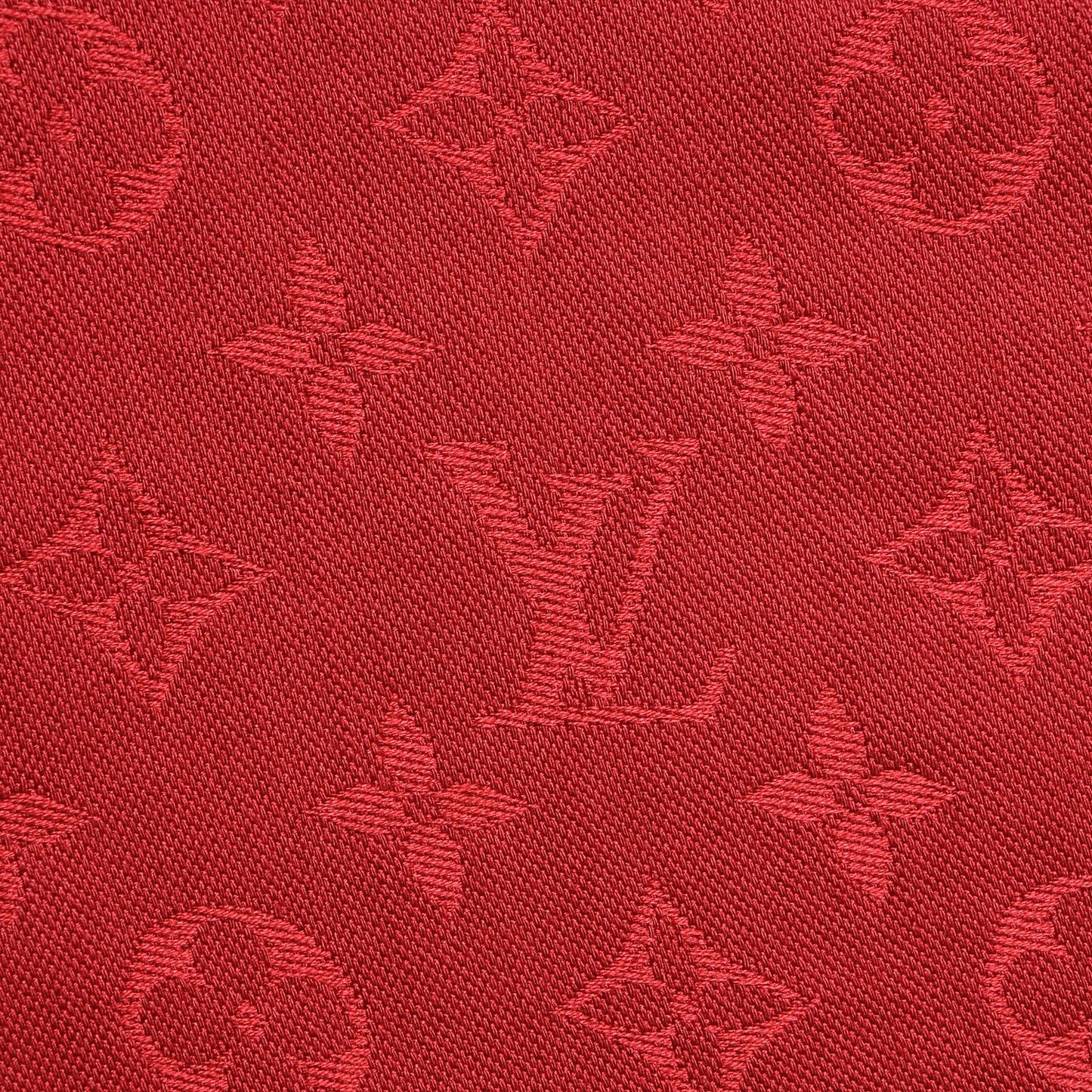 Silk Wool Monogram Shawl Pomme D'Amour