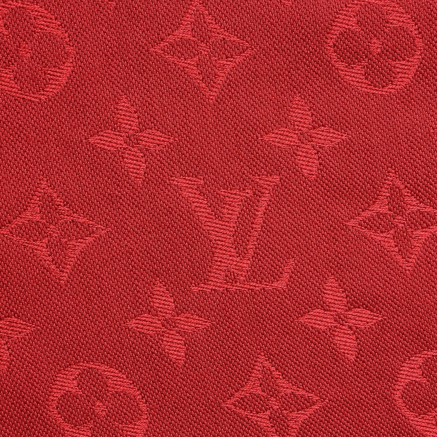 Louis Vuitton Silk Wool Monogram Shawl Pomme D'Amour 5 of 5