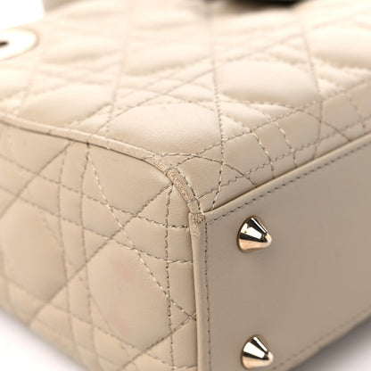 Christian Dior Calfskin Cannage Small My ABCDior Lady Dior Beige 7 of 17