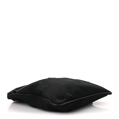 Prada Tessuto Nylon Saffiano Flat Messenger Bag Black 3 of 12