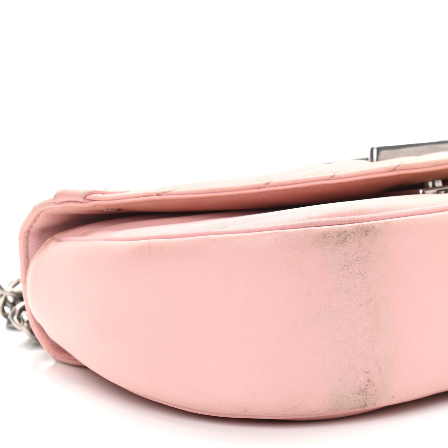 Calfskin New Wave Chain MM Smoothie Pink