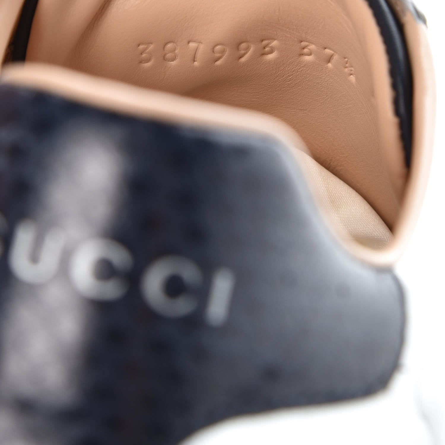 Gucci Ayers Calfskin Womens New Ace Sneaker 37.5 Silver 9 of 10