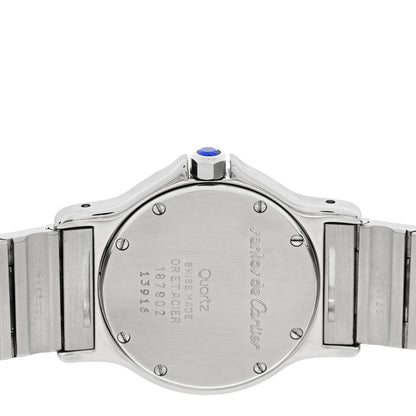 Cartier Stainless Steel 18K Yellow Gold 29mm Santos Octagon Quartz Watch 4 of 4