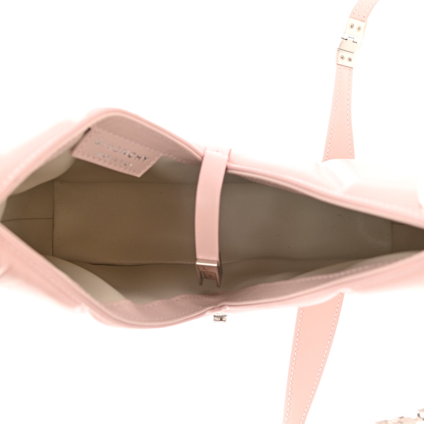 Lambskin Padded Mini Cut Out Shoulder Bag Blush Pink