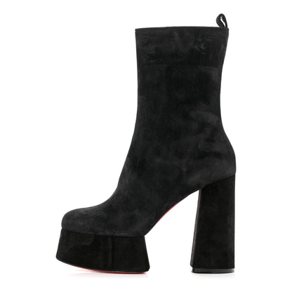 Christian Louboutin Veau Velours Izamayeah 130 Platform Boots 39.5 Black 1 of 9