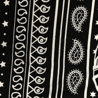 Hermes Cashmere Silk Bandana Shawl 140 Black White 6 of 7