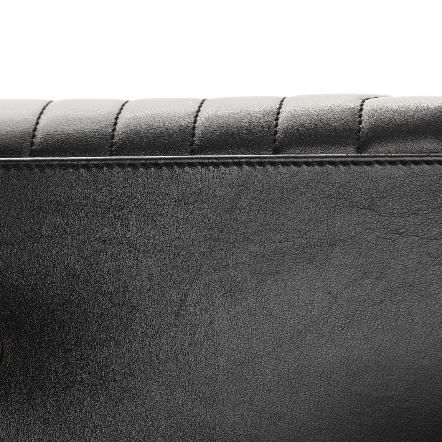 Saint Laurent Calfskin Y Quilted Monogram Large Loulou Chain Satchel Black 10 of 10