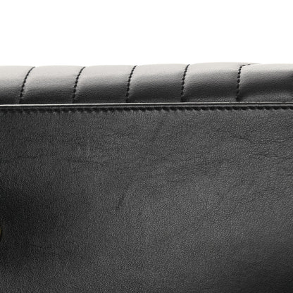 Saint Laurent Calfskin Y Quilted Monogram Large Loulou Chain Satchel Black 10 of 10