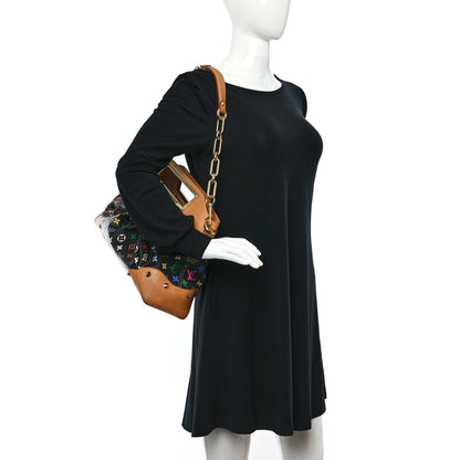 Louis Vuitton Monogram Multicolor Judy GM Black 2 of 8