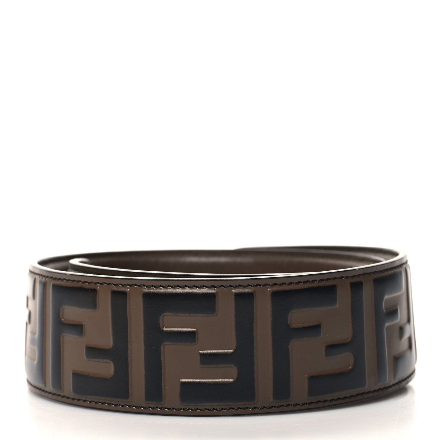 Vitello Century Bi-Color FF 1974 Embossed Strap You Maya Black