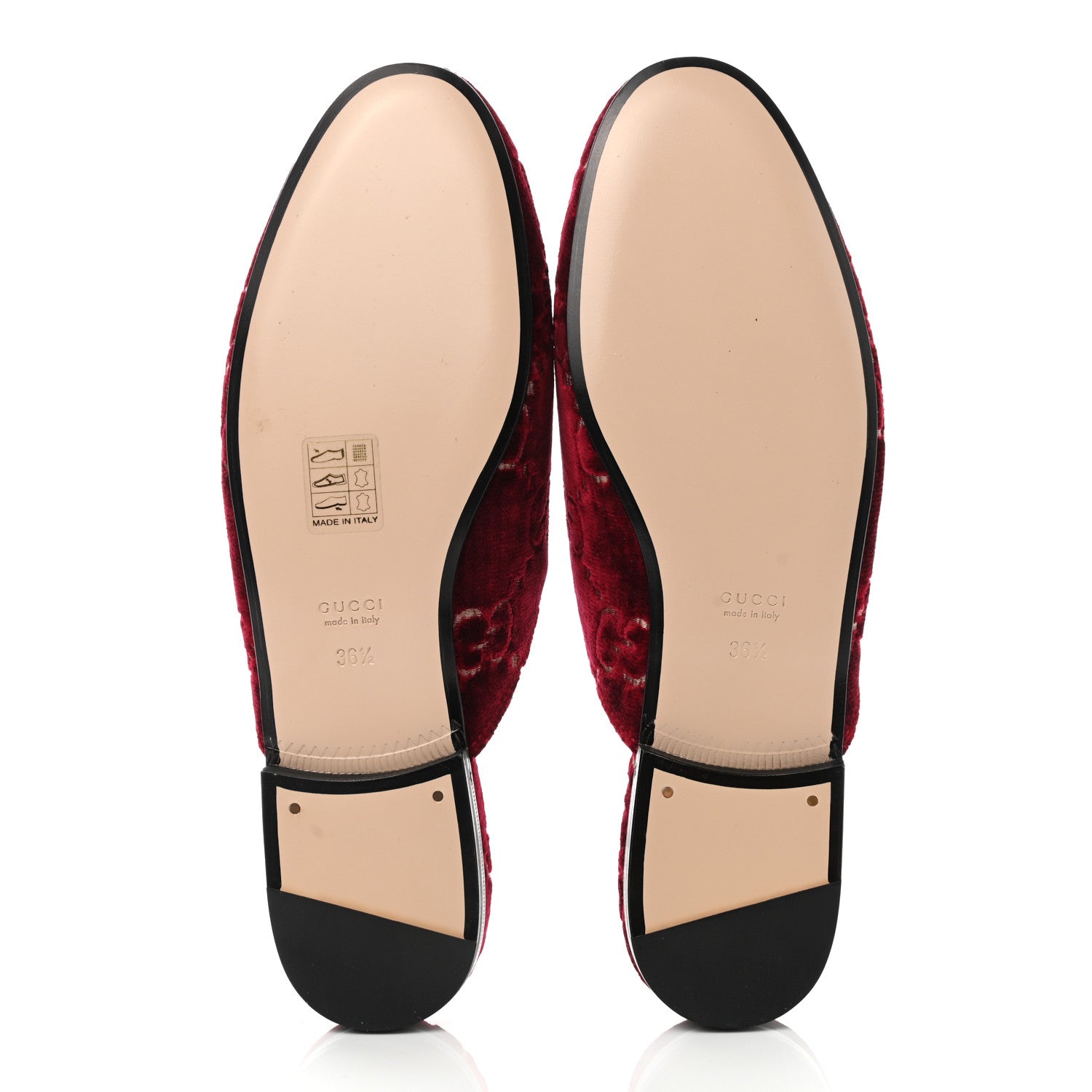 Gucci Velvet GG Monogram Womens Princetown Slippers 36.5 Red Cipria 8 of 10