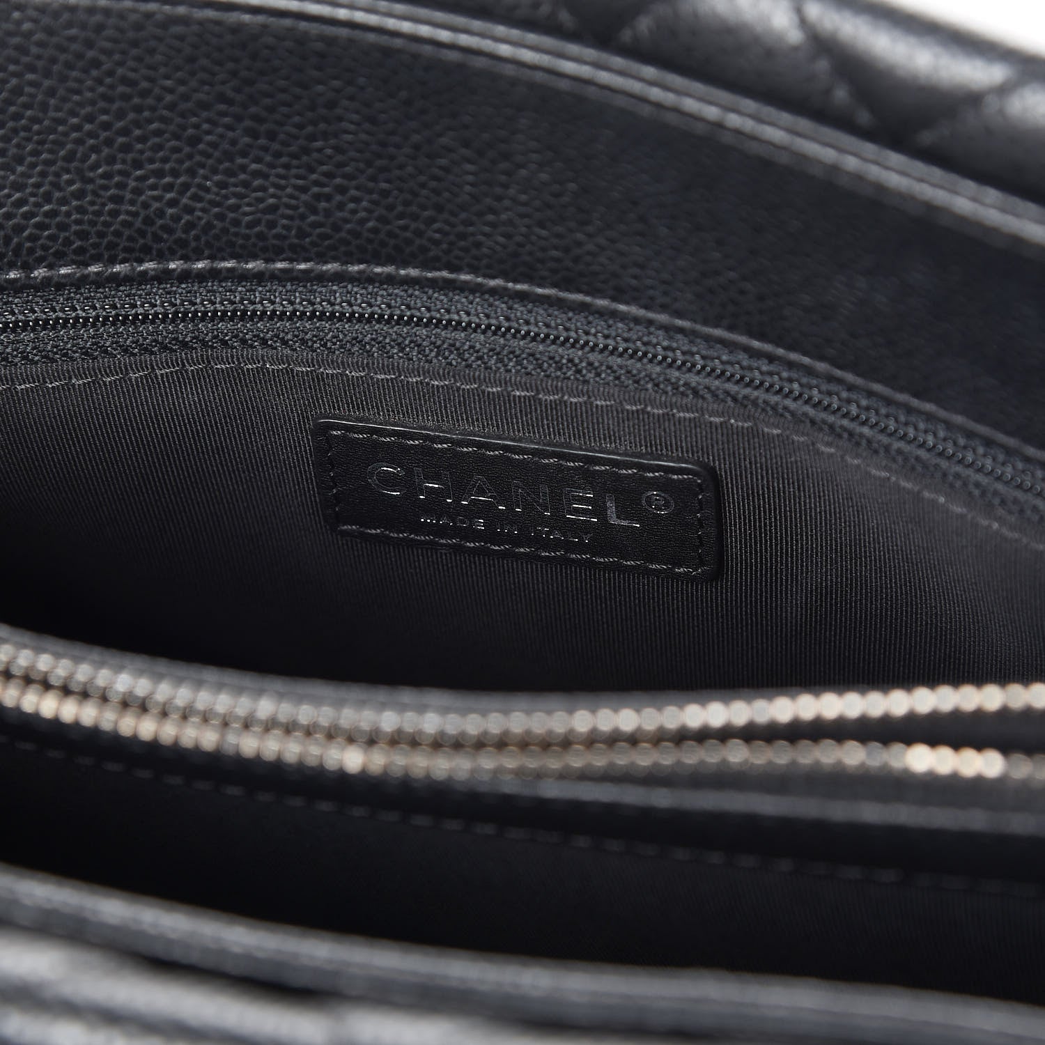 Chanel Caviar Quilted City Shopping Tote Black 7 of 9