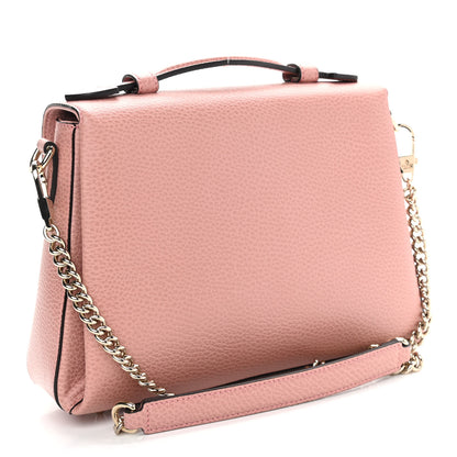 Gucci Dollar Calfskin Interlocking G Top Handle Shoulder Bag Soft Pink 3 of 10