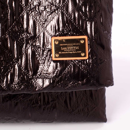 Louis Vuitton Jacquard Quilted Monogram Limelight Clutch GM Black 5 of 8
