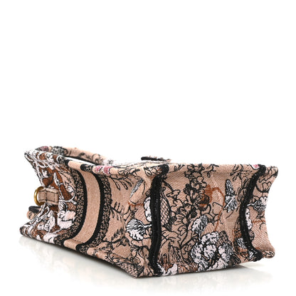 Christian Dior Canvas Jardin Magique Embroidered Mini Book Tote Phone Bag Powder Pink 5 of 9